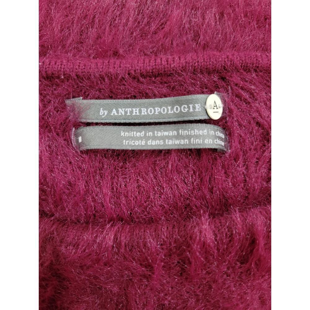Anthropologie Ember Eyelash Soft Fuzzy Pullover Relaxed Fit Sweater Size Medium - Picture 10 of 12